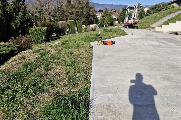 Dalle béton d’accès