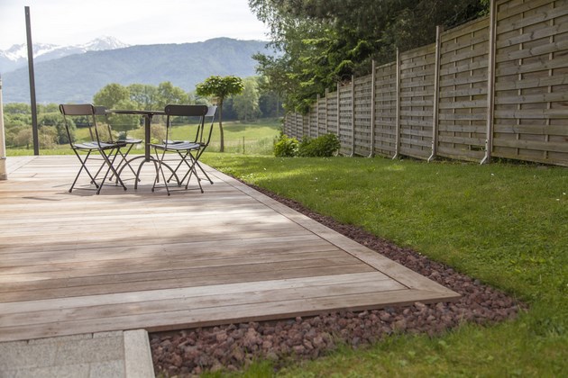 vue generale construction terrasse en bois