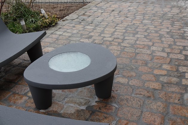 terrasse pavée