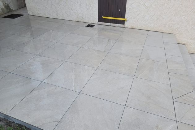Dallage grand format pour terrasse